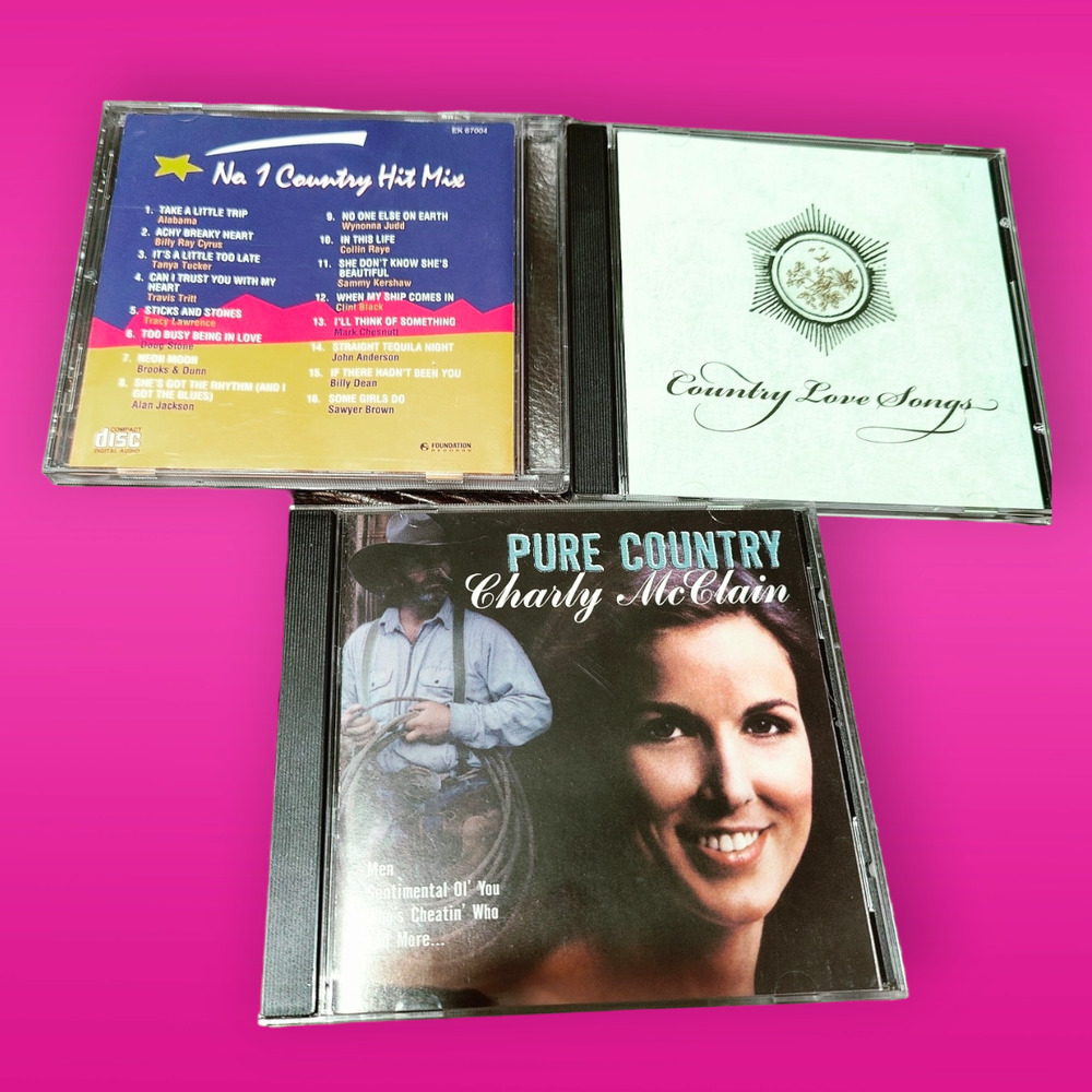 3 Country Mix CDs Various Artiest